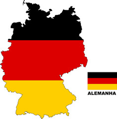 GERMANY FLAG MAP