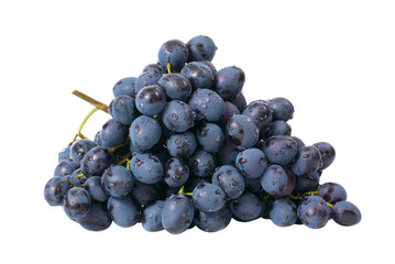 Red grapes bunch in PNG isolated on transparent background