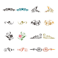 Various Islamic ornament vector designs