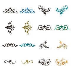 Various Islamic ornament vector designs