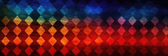 Red Orange Blue A Background Of A Gradient Of Colors In A Diamond Shape Background. Generative AI