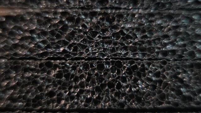 Abstract Porous Perovskite Material Structure Macro Shot
