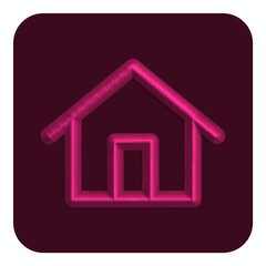 3d Line Neon Web Icon