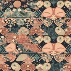 Seamless Intricate Japanese Traditional Pattern