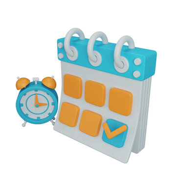 Scheduling management for operating system 3D rendering icon isolated, perfect for business presentation
