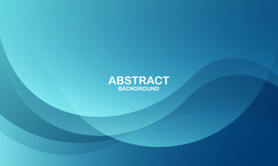 Abstract blue wave background. Vector illustration