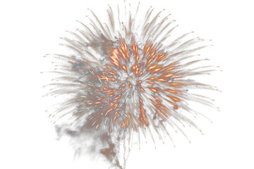 Firework Burst on Transparent Background, AI Generative