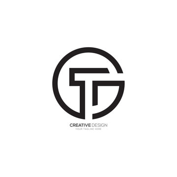 Premium Vector | Tg letter logo design template vector logo illustration