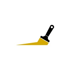 Paint brush icon isolated on white background  