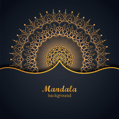Luxury mandala background with premium vector