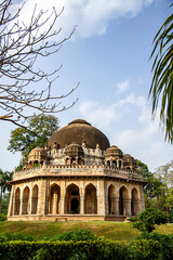 Lodhi Gardens:Tomb of Sikander Lodhi with beautiful garden and carvings 