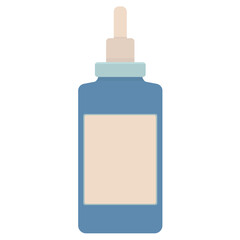 Medicine bottle mockup. Vector illustration isolated on white background. Perfect for medical, cosmetic, pharmacy products