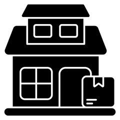 Conceptual design icon of home delivery