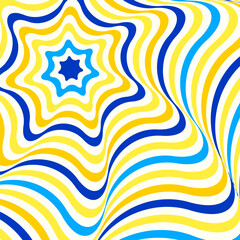 Abstract wavy background, waving lines illusion