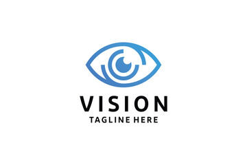 Eye optical logo icon design