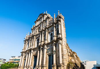 Ruins of St. Paul's is a famous place in Macao, China. The place is one of the UNESCO World...