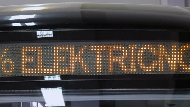 Led Sign Electric Hybrid Power Bus Public Transportation