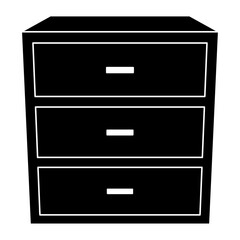 チェストのシルエット