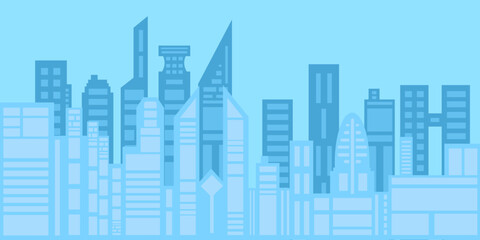 City silhouette vector. Wallpaper style.