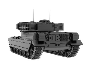 Fototapeta na wymiar Tank isolated on transparent background. 3d rendering - illustration