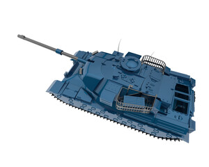 Fototapeta premium Tank isolated on transparent background. 3d rendering - illustration