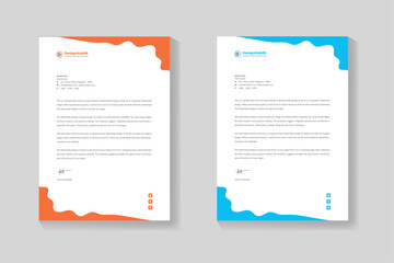 corporate modern letterhead design template with yellow color. creative modern letter head design template for your project. letterhead, letter head, Business letterhead design. 