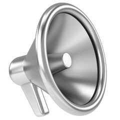 3D megaphone. Announcement icon. 3D illustration.