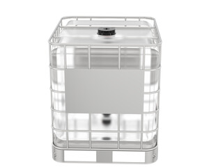 Water tank isolated on transparent background. 3d rendering - illustration