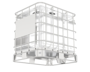 Water tank isolated on transparent background. 3d rendering - illustration