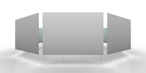 Sliding panels isolated  - without background