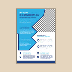 Obraz premium Corporate Business Flyer design template