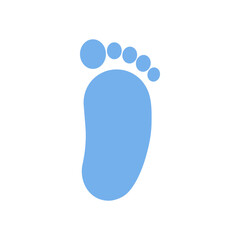 Fototapeta na wymiar Baby footsteps of hand and leg. Newborn twins.It's boy and girl. Twin icon. Heart frame shape.