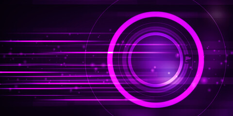 2d illustration Abstract futuristic electronic circuit technology background