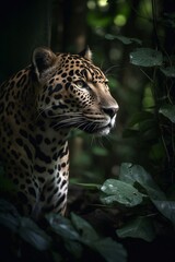 Fototapeta na wymiar Portrait of a Predator in Jungle
