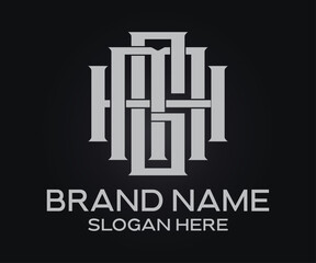 modern minimalist letter brand identity