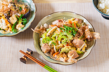 2種類のチャンプルー料理