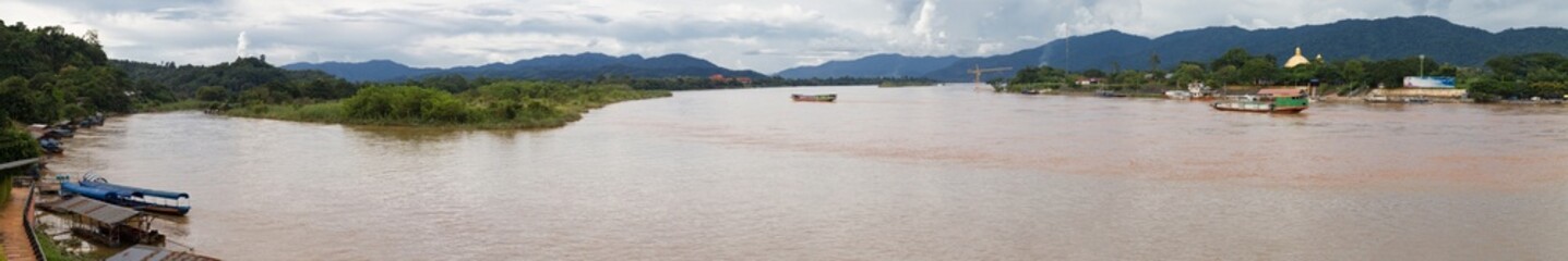 Confluence of the Ruak and Mekong Rivers