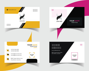 Modern Creative and Simple Corporate Business Card Template Design.