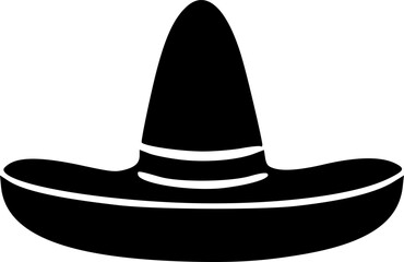 Sombrero icon vector symbol design illustration