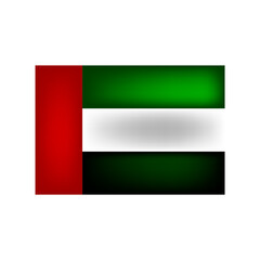 Dirty United Arab Emirates flag. Vector.