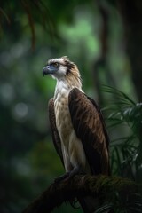 Fototapeta premium AI Generative - Protect Our Eagles: Preserve Rainforest Habitat