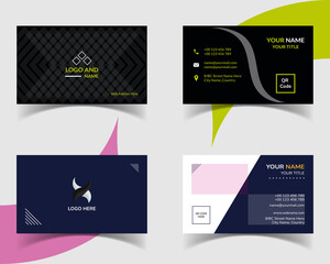 Modern Creative and Simple Corporate Business Card Template Design.