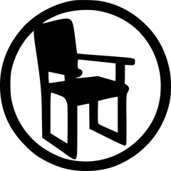 chair icon vector symbol design illustration