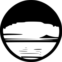 sunset icon vector symbol design illustration