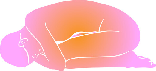 Vector minimalistic gradient illustration.