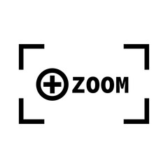 Zoom icon. Focus icon. Vector.