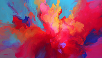 abstract impressionism color paint background