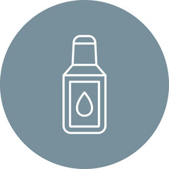 Correction Fluid Multicolor Circle Line Inverted Icon