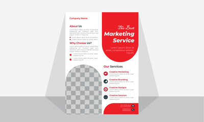 business advertising flyer template modern and creative design.