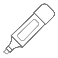 Highlighter Greyscale Line Icon
